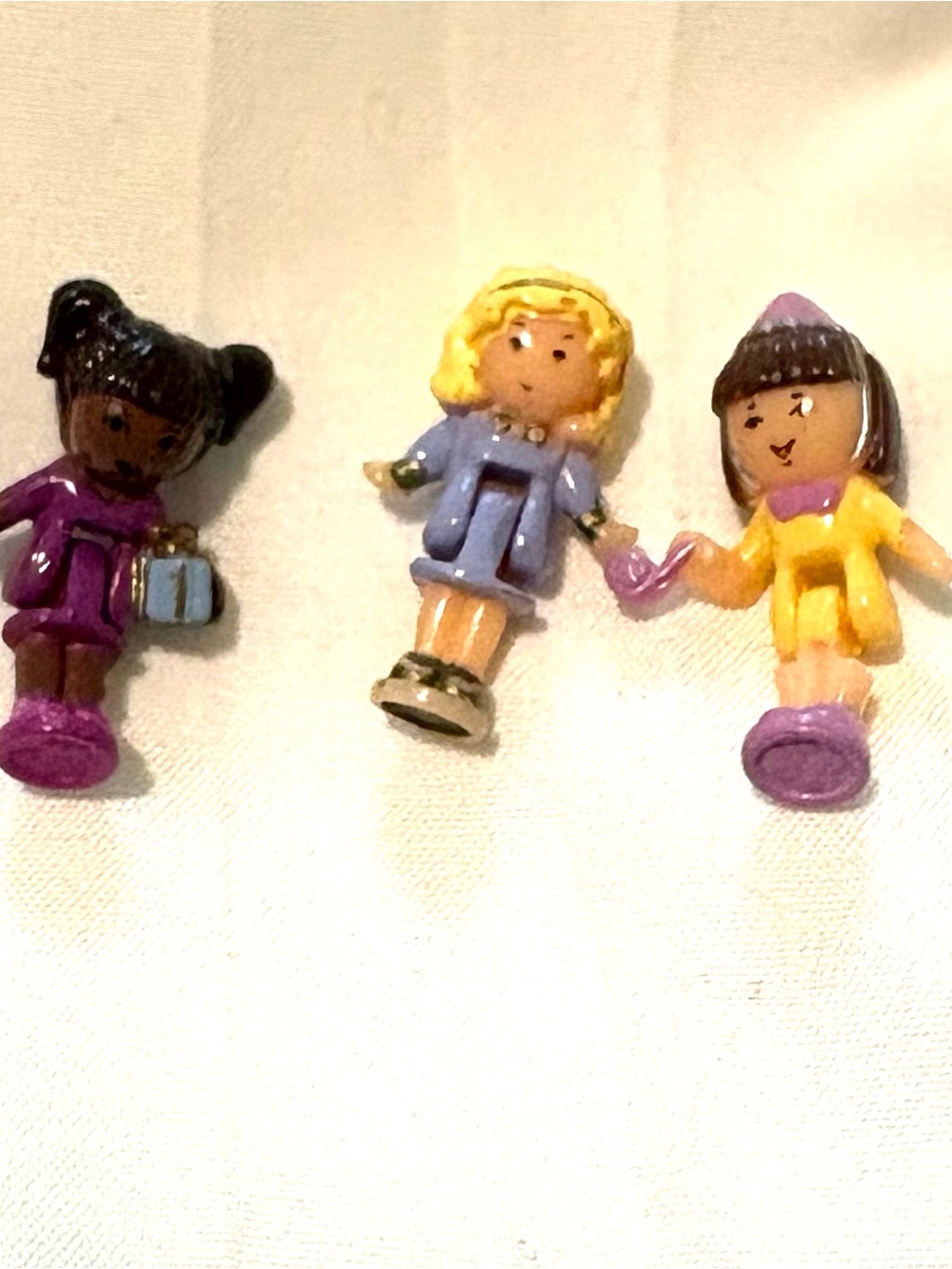 Polly Pocket Bay Window House Dolls set of 3, 1993 by Blue Bird